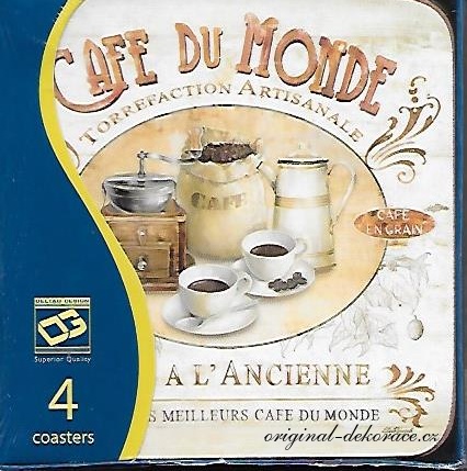 Prostírání (malé) - Cafe du Monde - sada 4 ks